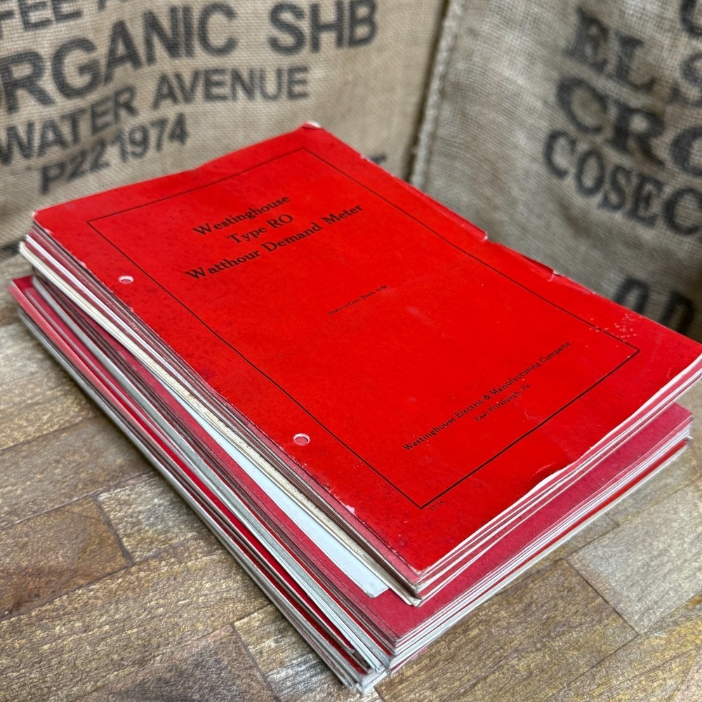 Vintage 1910s-1920s Westinghouse Electric Instruction Book Lot of 27 Pittsburgh